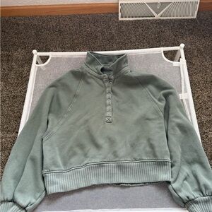 Aerie Sage Green High Neck Pullover